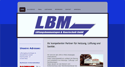 Desktop Screenshot of lueftungsbau-gmbh.de